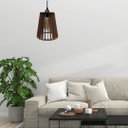 Ver imagem 2 de Luminária Teto tipo Pendente CAIRO MDF - Completa - Cor: Marrom