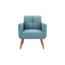 Ver imagem 2 de Poltrona Cadeira Decorativa Escritório Havana Matrix Azul