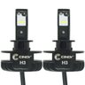 Kit Par Lâmpada Super Ultra Led Plus Automotiva Farol 12000 Lumens 6500K 12V 24V Carro Caminhão - H3 - 1