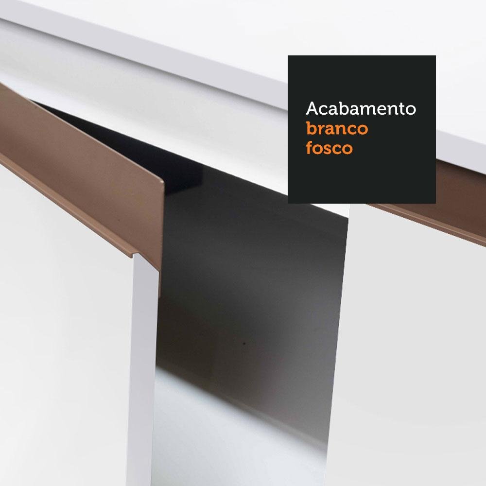 Armário de Cozinha Completa de Canto 392cm Branco Reims Madesa 01 - 9