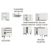 Armário de Cozinha Completa de Canto 392cm Branco Reims Madesa 01 - 5