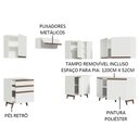 Ver imagem 5 de Armário de Cozinha Completa de Canto 392cm Branco Reims Madesa 01