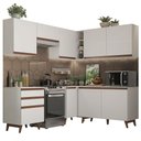 Ver imagem 3 de Armário de Cozinha Completa de Canto 392cm Branco Reims Madesa 01