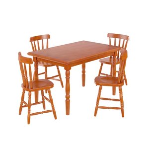 Conjunto Mesa de Jantar 125cm com 4 Cadeiras Multimóveis CR50083