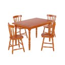 Ver imagem 1 de Conjunto Mesa de Jantar 125cm com 4 Cadeiras Multimóveis CR50083