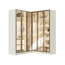 Ver imagem 3 de Guarda Roupa Modulado de Canto Linear 4 Peças 6 Portas Reflectas Orion CabeCasa MadeiraOriginals
