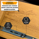 Ver imagem 6 de Guarda-Roupa Solteiro com 2 Portas 1 Gaveta e 5 Prateleiras Dubai Marrom/Cinamomo/Grafite