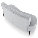 Ver mais imagens de Sofá Chaise 2 Lugares Sala Living 160cm Pés Industrial Cayman K01 Veludo Cinza - Lyam Decor
