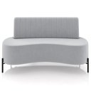 Ver imagem 3 de Sofá Chaise 2 Lugares Sala Living 160cm Pés Industrial Cayman K01 Veludo Cinza - Lyam Decor