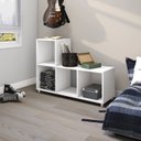 Ver imagem 1 de Estante de Livros 90CMX66CM L Multiuso E1717 Branco