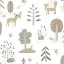 Ver imagem 1 de Papel de Parede Happy Infantil Branco 14802