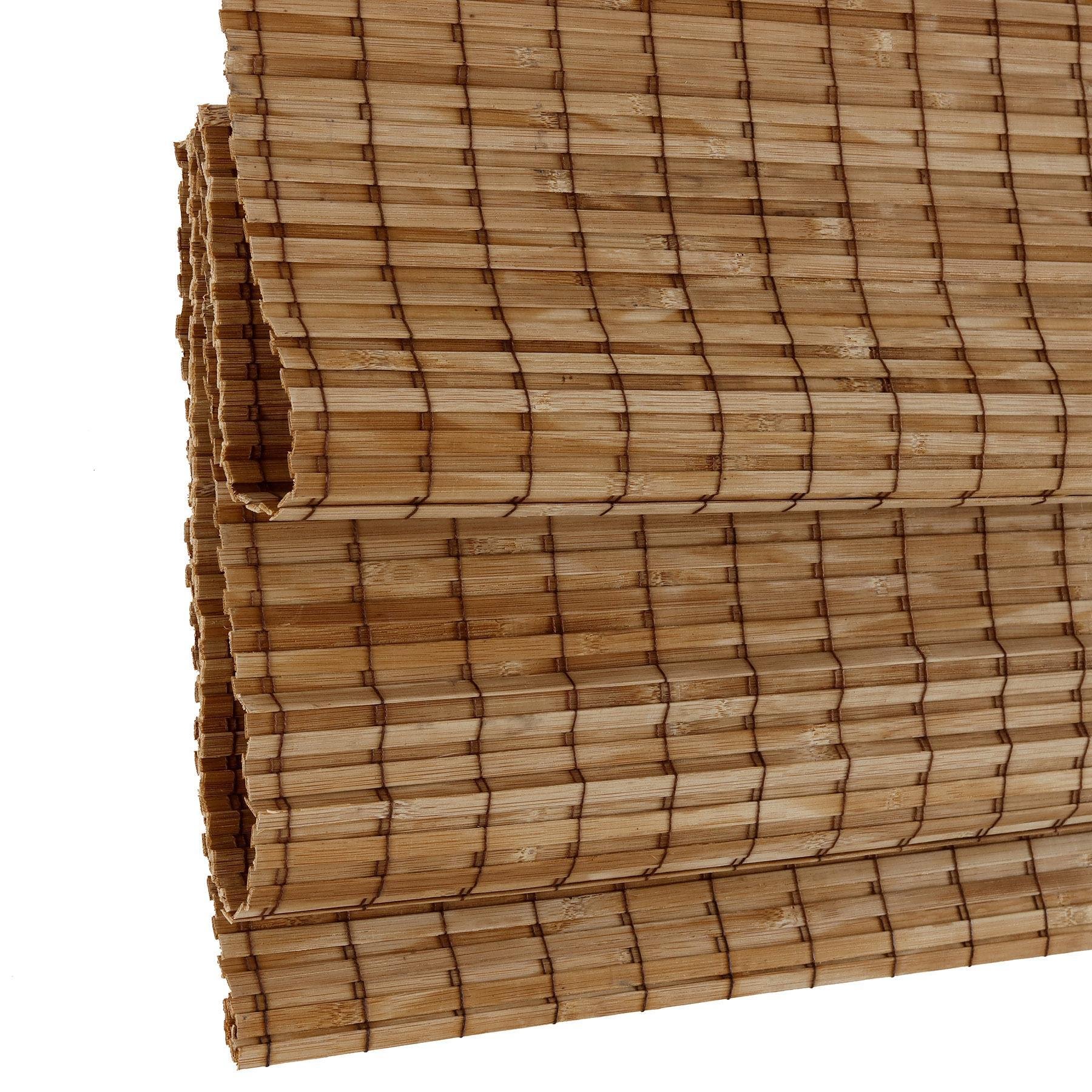 Persiana Romana Bambu Block 100larg X 160alt Natural - 6