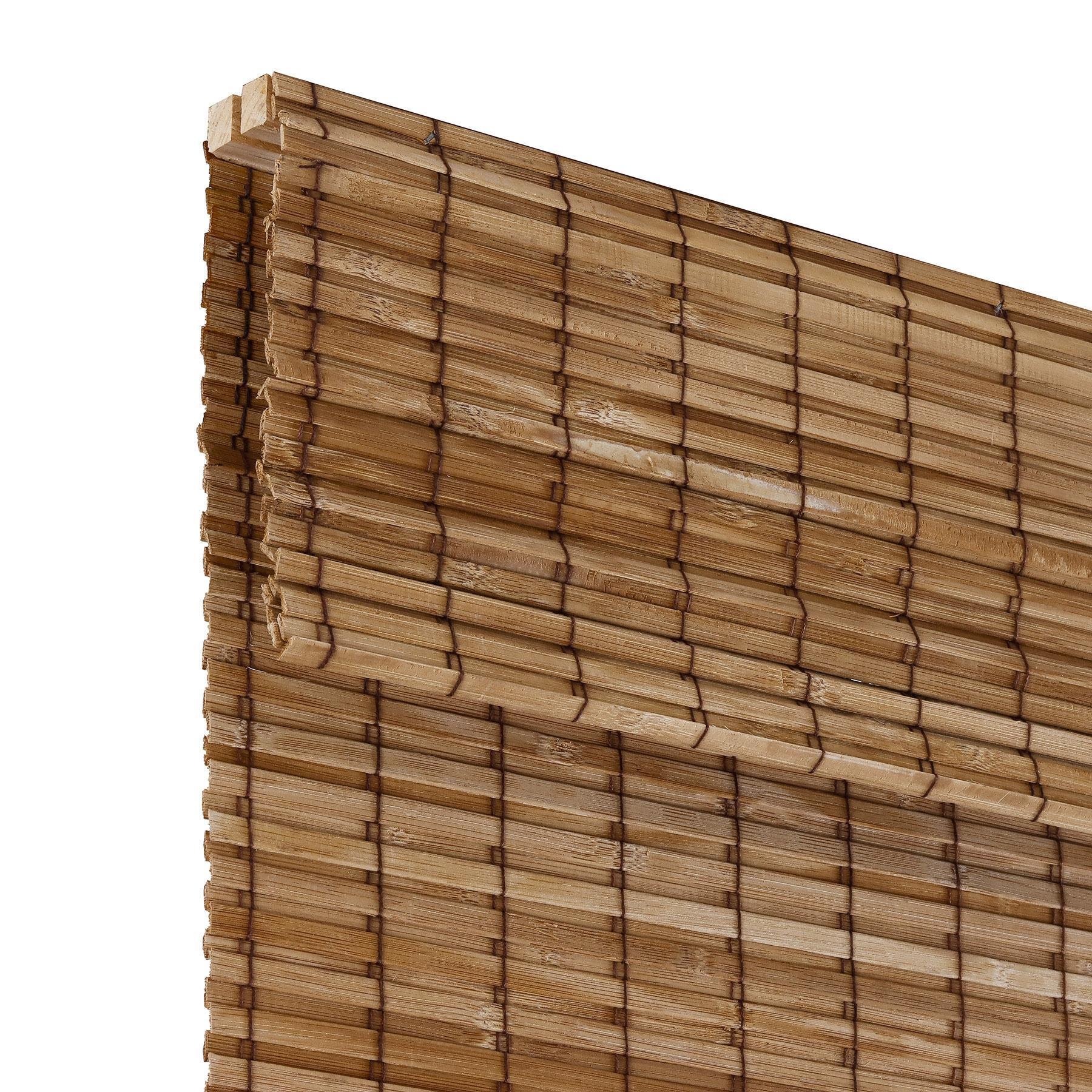 Persiana Romana Bambu Block 100larg X 160alt Natural