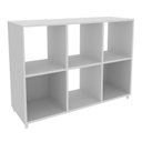 Ver imagem 4 de Estante de Livros 90CMX66CM Multiuso E1719 Branco