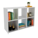 Ver imagem 3 de Estante de Livros 90CMX66CM Multiuso E1719 Branco