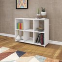 Ver imagem 1 de Estante de Livros 90CMX66CM Multiuso E1719 Branco