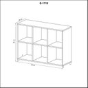 Ver imagem 5 de Estante de Livros 90CMX66CM Multiuso E1719 Branco