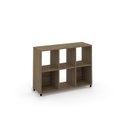 Ver imagem 4 de Estante de Livros 90CMX66CM Multiuso E1719 Bege/Amendoa