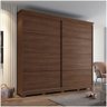 Guarda Roupa Casal 02 Portas Deslizantes Degas Henn Castanho - 1