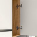 Ver imagem 4 de Cozinha Compacta Modulada Suspensa 7 Portas 2 Gavetas Juliete Branco/Freijó/Off White Cristal
