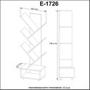 Ver imagem 7 de Estante de Livros 49,3cmx139,4cm Multiuso E1726 Tecno