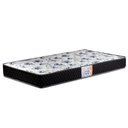Ver imagem 2 de Cama Solteiro Simba Branco Fosco com Pés Madeira Natural e Colchão D33 Reller Móveis Branco Fosco