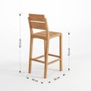 Ver imagem 3 de Cadeira Alta para Sala de Jantar Riviera