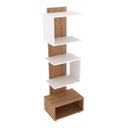 Ver imagem 4 de Estante de Livros 38,4CMX139,4cm Multiuso E1727 Tecno Laranja/Amêndoa/Branco