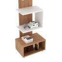 Ver imagem 2 de Estante de Livros 38,4CMX139,4cm Multiuso E1727 Tecno Laranja/Amêndoa/Branco
