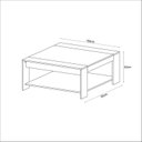 Ver imagem 3 de Mesa de Centro Quadrada Mc2219