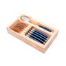 Conjunto de Talheres Luxo 21 Peças Original Laguiole La Tour - Azul - 4