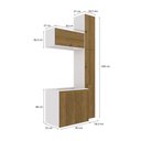 Ver imagem 2 de Conjunto para Banheiro Kappesberg Celeste 5 Peças Branco/nogueira 116,5cm