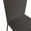 Ver imagem 6 de Kit 2 Cadeiras Sala de Jantar Base Aço Preto Gael Jbv Móveis: Cinza