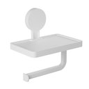 Ver imagem 3 de Papeleira 18x11,5x17,6cm com Suporte e Adesivo Branco Ad/paps*br Astra