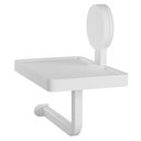 Ver imagem 2 de Papeleira 18x11,5x17,6cm com Suporte e Adesivo Branco Ad/paps*br Astra