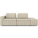 Ver imagem 5 de Sofá Ilha com Puff para Sala Living 245cm Amber M03 Linho Cru - Lyam Decor