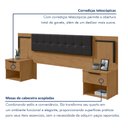 Ver imagem 5 de Cabeceira Casal Queen 160cm 2 Mesas de Cabeceiras Calitan