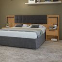 Ver imagem 2 de Cabeceira Casal Queen 160cm 2 Mesas de Cabeceiras Calitan