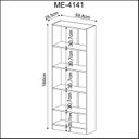 Ver imagem 3 de Estante Multiuso 59,8x160cm com 4 Prateleiras