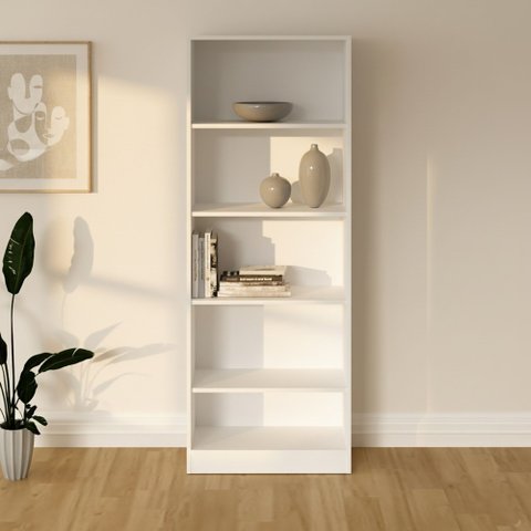 Estante Multiuso 59,8x160cm com 4 Prateleiras Branco