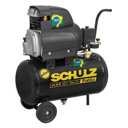 Compressor de Ar de Pistão 2,0 HP 25 Litros 8,6 Pés Pratiko CSI 8,6|25 SCHULZ - 2