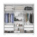 Ver imagem 3 de Guarda Roupa Casal Confort 3 Portas de Correr 4 Gavetas Branco/Absoluto
