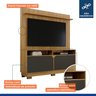 Home Theater 2 Portas Painel em Mdf Fresado Berlim - 4