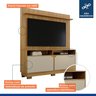 Home Theater 2 Portas Painel em Mdf Fresado Berlim - 4