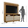 Home Theater 2 Portas Painel em Mdf Fresado Berlim - 3