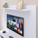 Ver imagem 6 de Painel Suspenso Nairóbi Prateleira Superior Nicho Tv até 48 Polegadas Sala Estar Quarto - Branco
