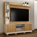 Ver imagem 1 de Estante Ripado para TV até 65 Polegadas 190CMX195CM Montenegro Marrom
