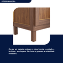 Ver mais imagens de Guarda-Roupa Casal com Espelho 10 Portas 2 Gavetas Maceió Bege/Ypê