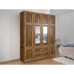 Guarda-roupa Casal com Espelho 10 Portas 2 Gavetas Maceió - 1