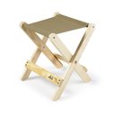Ver imagem 1 de Banqueta de Camping Dobrável Suporta até 100kg Bege/Caqui